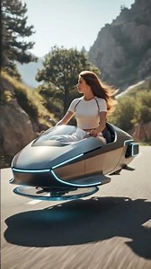 Future Hover Pod Ride 🚀 | Next-Gen Floating Vehicle on Mountain Road #technology