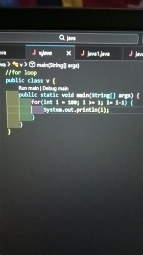 java for loop program