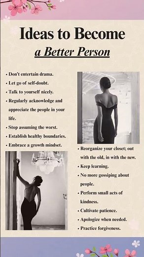 Ideas to Become a Better Person 🌱✨