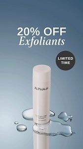 Save 20% on exfoliants and reveal your most radiant, healthy-looking skin. ✨ Award-winning exfoliants for clinical results, at home ✨ Approved by VOGUE, Mamamia, MECCA & more! ✨ Backed by 30 years of clinical skincare expertise Offer ends 26/01/2026. T&Cs apply. | Alpha-H