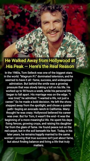 He Walked Away from Hollywood at His Peak — Here’s the Real Reason #shorts