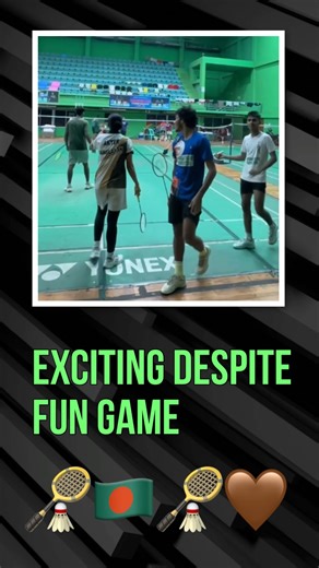 BADMINTON FUN GAME 🏸🇧🇩. #badminton #foryou #shorts #funny #game