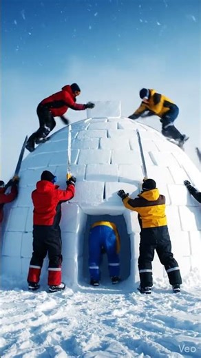 Building an Igloo in the Arctic 🧊 | Construction Timelapse