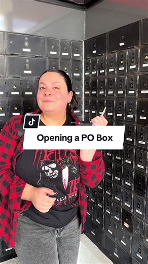 Ya girl opened a PO Box 🤭 #smallbusiness #emo #alternative #metalhead #elderemo