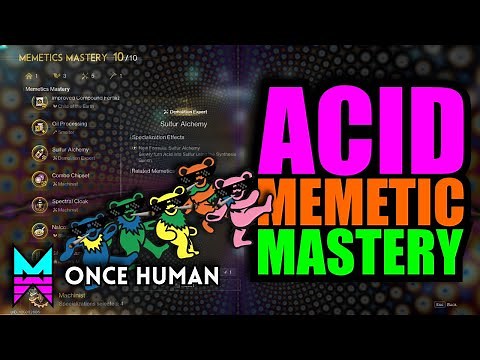 ACID FORMULA with MEMETICS MASTERY in ONCE HUMAN