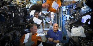 Astronauts offer glimpse of Thanksgiving meal in outer space: ‘It is a feast’