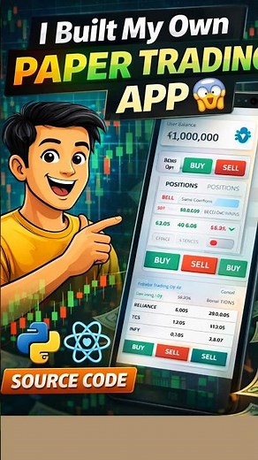 I Built My Own Paper Trading App 😱 React + Python | Source Code