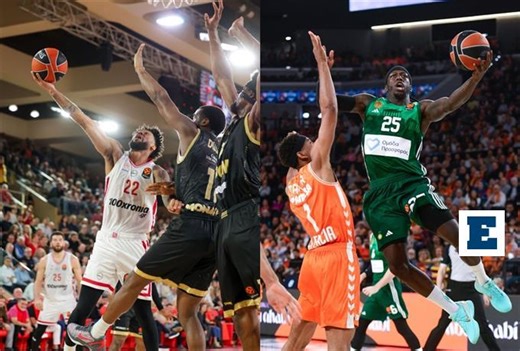 Ανάλυση πριν από τα playoffs της Euroleague: Η «παραδοσιακή» μάχη του Ολυμπιακού με τη Μονακό και η «σταχτοπούτα» Βαλένθια στον δρόμο του Παναθηναϊκό