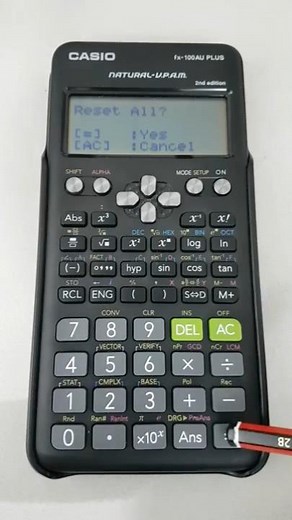 How to factory reset or clear Casio scientific calculator fx82 fx100 fx991ES Plus