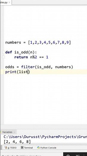filter function in Python #Shorts