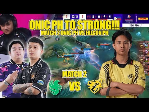 ONIC PH TO STRONGG!!! FALCON VS ONIC PH MATCH 2 ESL SNAPDRAGON