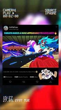 Yamato Makes A Huge Appearance To Save Luffy🔥#onepiece#usa#luffy#yamato#shorts