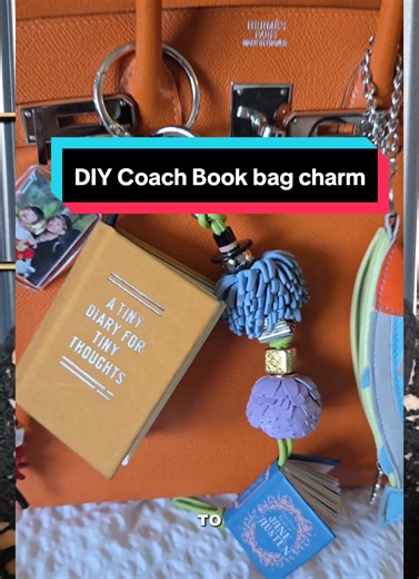 The easiest DIY, And you can do it with your book of choice. The coach book bag charms / keychain seems to be all of the rage and resellers are selling them for more than double the price online. I think it would be cooler, more cost-effective and meaningful if you DIY your own. #coach #bagcharm #bookcharm #booktok #diy