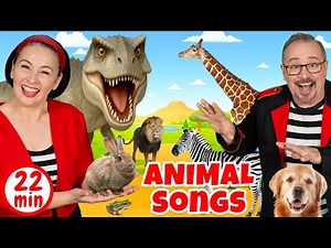 Kids Animal Songs | Dinosaurs, Farm, Jungle, Safari and Sea Creatures Episode
