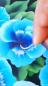 Painting Gorgeous Blue Flowers #flowers #painting #blueflowers #bouquetofflowers #brushstrokes | Colors N Shades-The magical Rendering