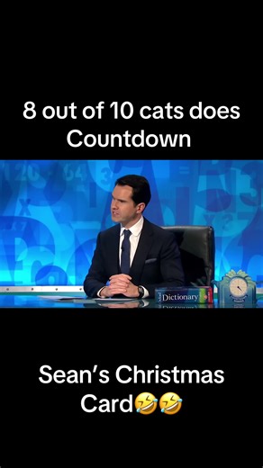 Sean’s Christmas card 😂😂 #8outof10cats #8outoftencatsdoescountdown #jimmycarr #seanlock