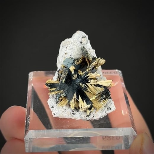 Rutile epitaxial on Hematite (rare locale)