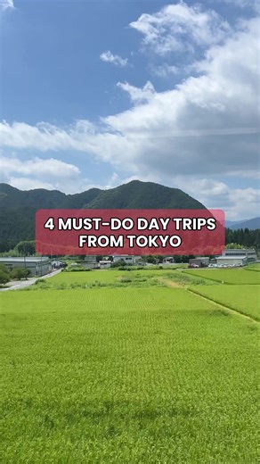 755K views · 7K reactions | Enjoy a change of scenery from Tokyo, just a short ride away.  #daytrips #tokyoescape #explorejapan | Japan by Food | Facebook