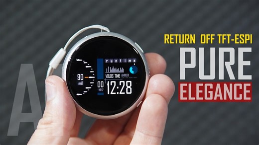这款 ESP32 看起来像一块怀表……而且它很美 | Waveshare ESP32-S3 1.75"