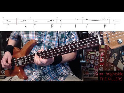 Mr. Brightside by The Killers - Bass Cover with Tabs Play-Along
