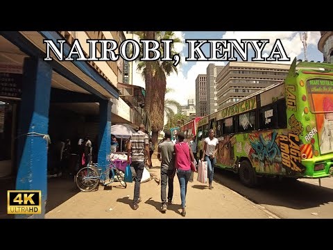 Walking Through Nairobi, Kenya Most popular Streets | Downtown Street Tour (4K HDR)