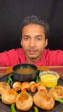 SPRIN ROLL,RASMALAI,PANIPURI EATING IN 60 SECOND #shorts #youtubeshorts