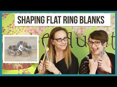 How to Make and Shape Metal Stamped Flat Rings - From Beaducation Live Episode 25