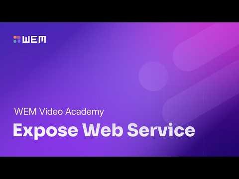 Build and expose a web service