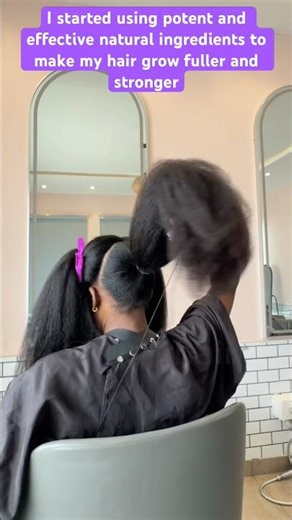 I started using active and natural ingredients to make my hair grow fuller and stronger