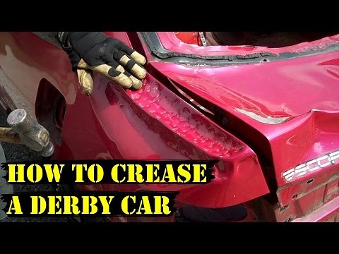 How to CREASE a Derby Car (Demo Derby Tips)
