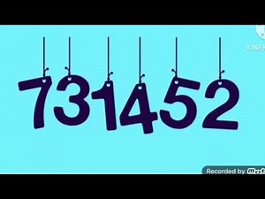Numbers 1 to 1 Millinillion