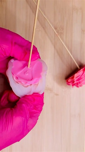 Watch These Wax Flowers Go BACK Into the Mold 🌸🕯️ #satisfying
