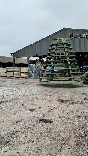 3.1K views · 26 reactions | The holidays are coming  The newest build has been put into position on the farm and didn't the team do a good job! Want to see it IRL? Join us at our first Christmas market this weekend! Get all the important details on our website: https://www.overfarm.co.uk/real-christmas-trees/ | Over Farm | Facebook