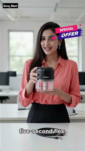 AGARO Elite Rechargeable Mini Electric Chopper