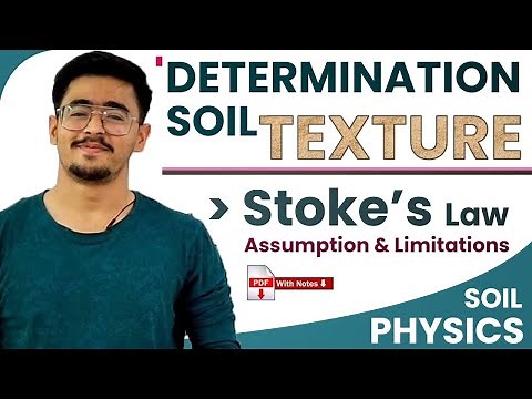 Determination Of Soil Texture, Soil Texture Triangle, STOKE'S Law - Assumptions & Limitations #soil