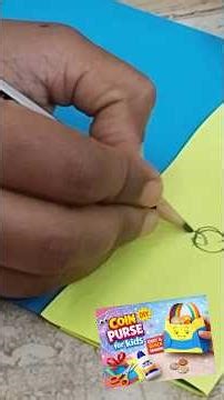DIY Coin purse #coinpurse #viral #craftforkids #craftideas #easyandquick #easycraftideas #children