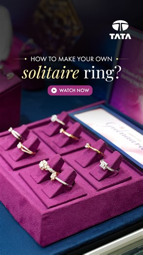 Tata Group on Instagram: "Your solitaire ring deserves to be as unique as you. And that’s possible only when you get to design it yourself! That’s exactly what we do at CaratLane, where your dream ring is shaped by you and perfected by us. Watch the video to see how! #ThisIsTata #CaratLane"