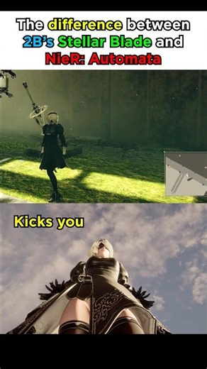 The difference between 2B’s Stellar Blade and NieR: Automata #nierautomata #stellarblade