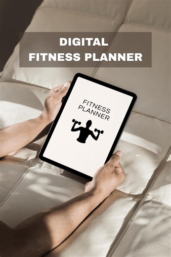 Digital Fitness Planner | Workout Planner PDF | Weight Loss & Habit Tracker | iPad   Printable Fitness Journal - Etsy