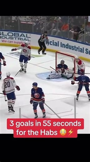 Montreal Canadiens BLITZ! 🚨 3 Goals in 55 Seconds! #NHL #habs