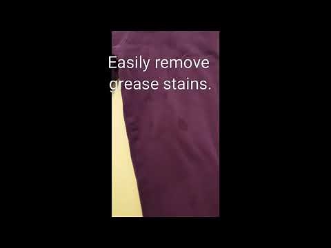 How to easily remove set-in grease stains from clothing