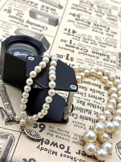 Vintage 10k Gold Pearl Necklace/ Vintage Jewelry/ 16" - Etsy