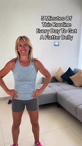 Here’s a quick 5 minute home routine that you can do every day, to start to help flatten that belly - low impact and no jumping! Give it a go! 🌼#fitness #homeworkout #exercise #getfit #health #menopause #routine #womenshealth #loseweight #weightloss #healthy | Petra Genco