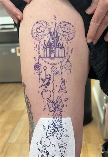 Disney-Inspired Tattoo Stencil Peel Techniques
