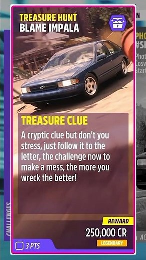 TREASURE HUNT BLAME IMPALA Forza Horizon 5 Treasure Hunt #fh5 #treasurehunt #impala