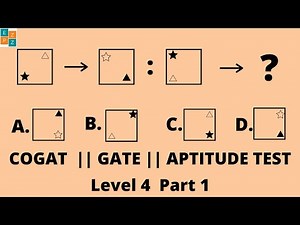 PRACTICE TEST LEVEL 4 PART 1 || COGAT || GATE || JOB APTITUDE TEST