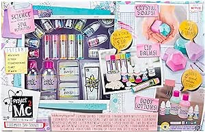 Project MC2 Ultimate Spa Studio Stem Science Cosmetic Kit by Horizon Group USA, Make Your Own Crystal Soaps,5 DIY Lip Balms & Fragrant Body Lotions, Choose between 6 Scents & More, Multicolored