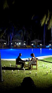 1.4K views · 14 reactions | 壟Craving a luxurious dinner under the stars? Indulge in our poolside dinner option with a breathtakingly serene ambiance. From light appetizers to hearty mains, our menu is crafted to delight.✨ Reserve your table now – it's an experience you won't want to miss! ✨Call us on 0709 837 000.✨ poolsidedinners #romanticdinners #feeltheprideinntouch #prideinnflamingo | PrideInn Flamingo Beach Resort & Spa | Facebook