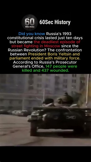 Why Russia Was on the Brink of Civil War in 1993 #history #shorts