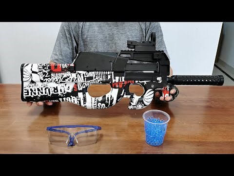 P90 Gel Blaster Unboxing 2022 - Electric Splatter Ball Toy Gun